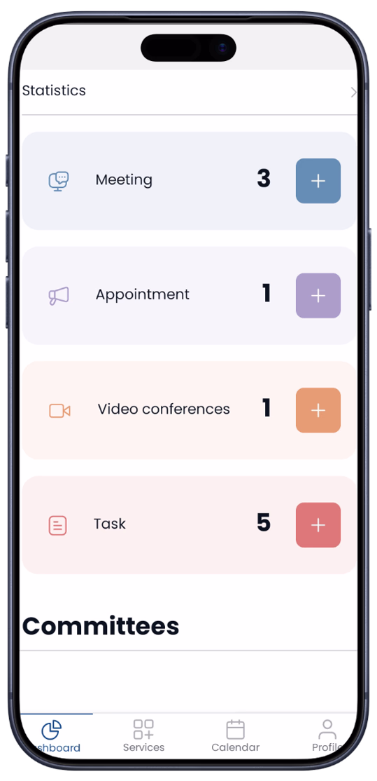 iMeetings App Dashboards new